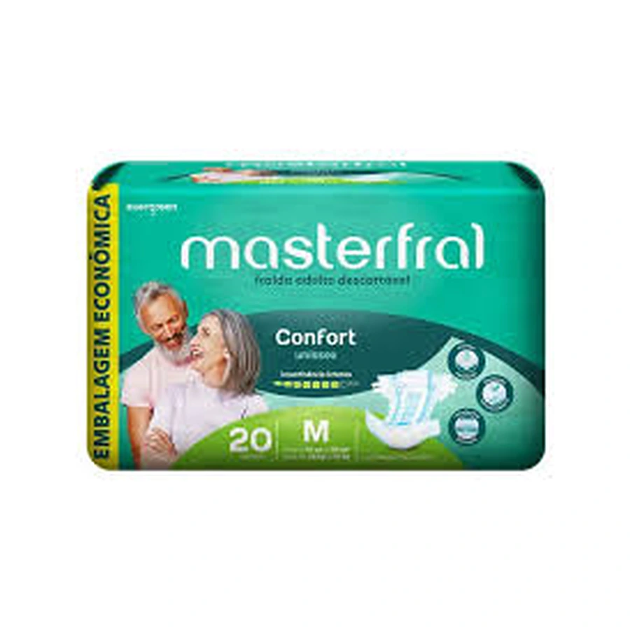 Masterfral Confort Econômica M — 20 fraldas adultas